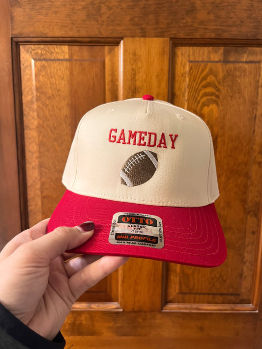 Football Gameday - red and cream