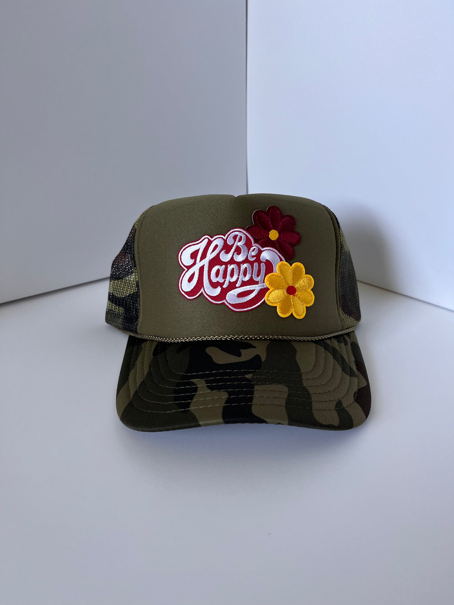 Be Happy - green camo