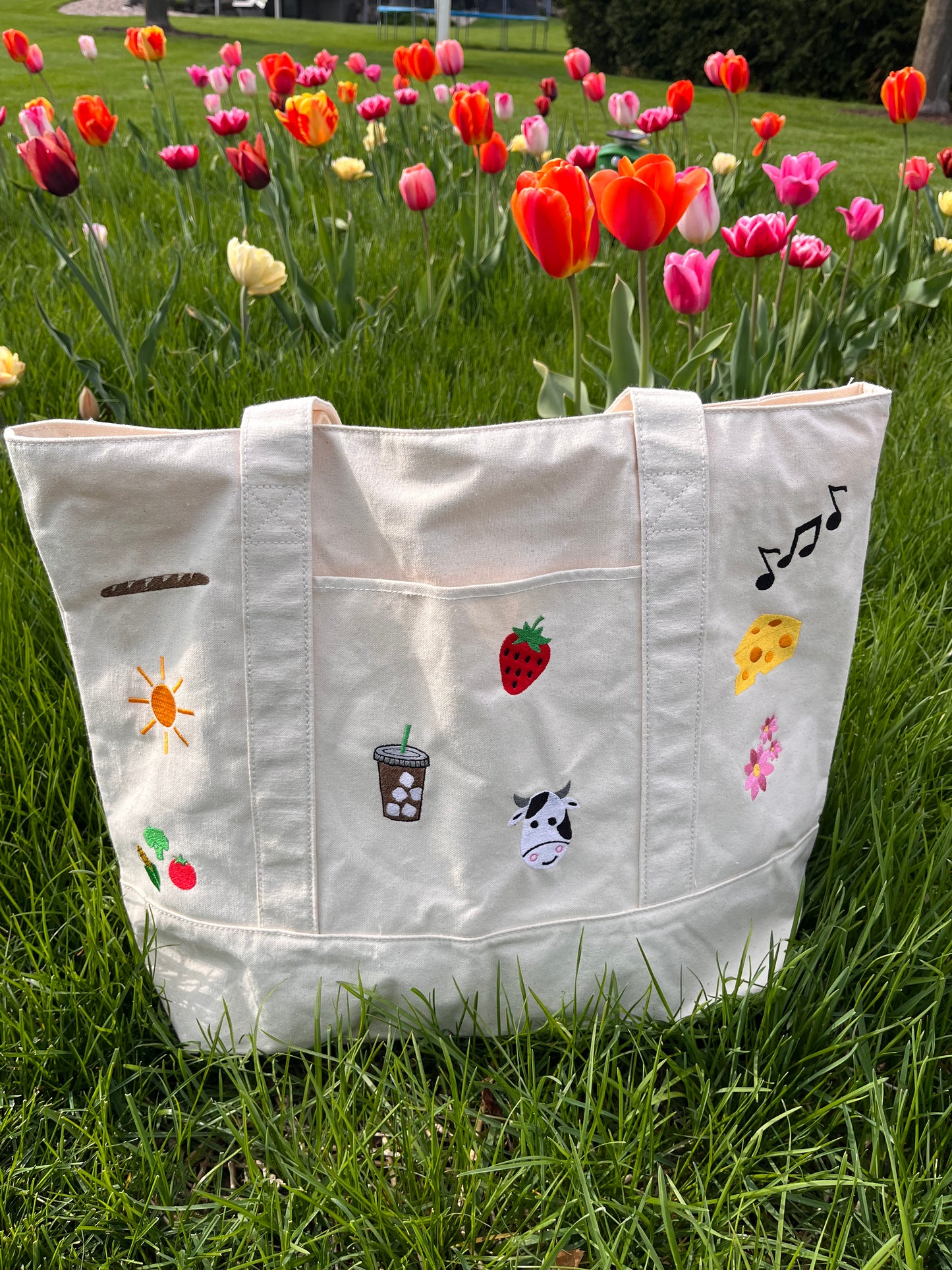 The 'Farmers Market' Doodle Tote
