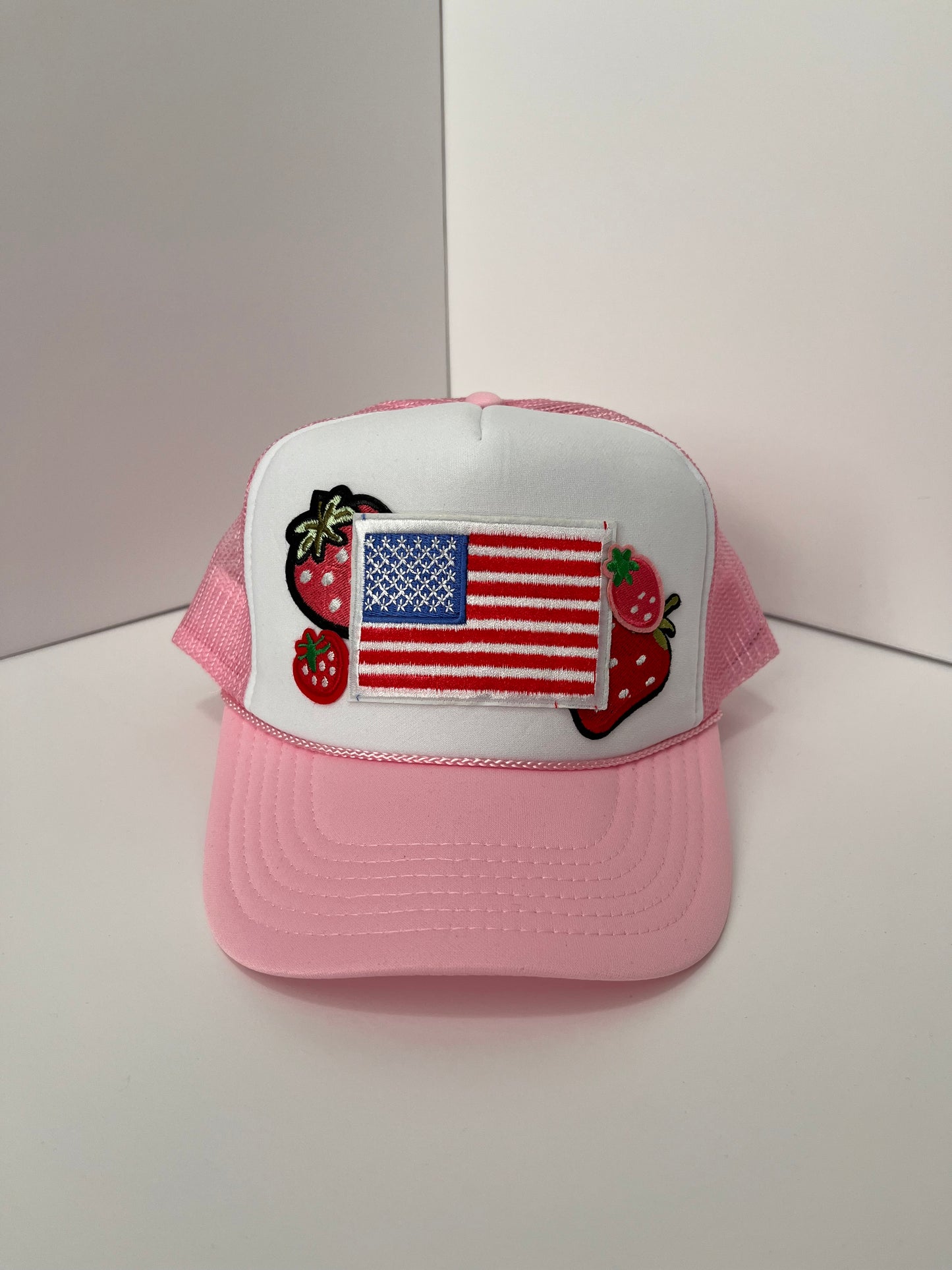 Pink and White Trucker Hat