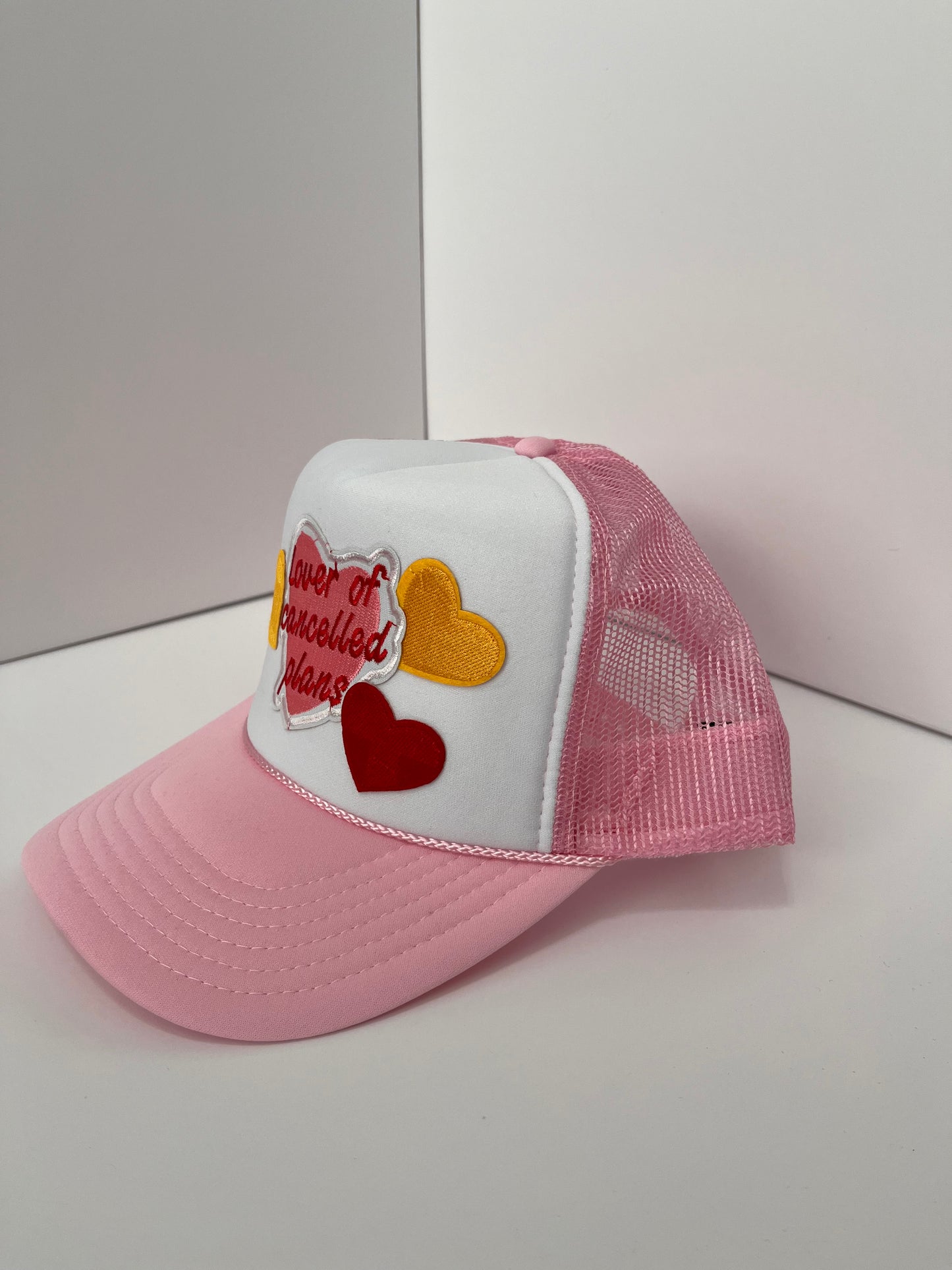 Pink and White Trucker Hat