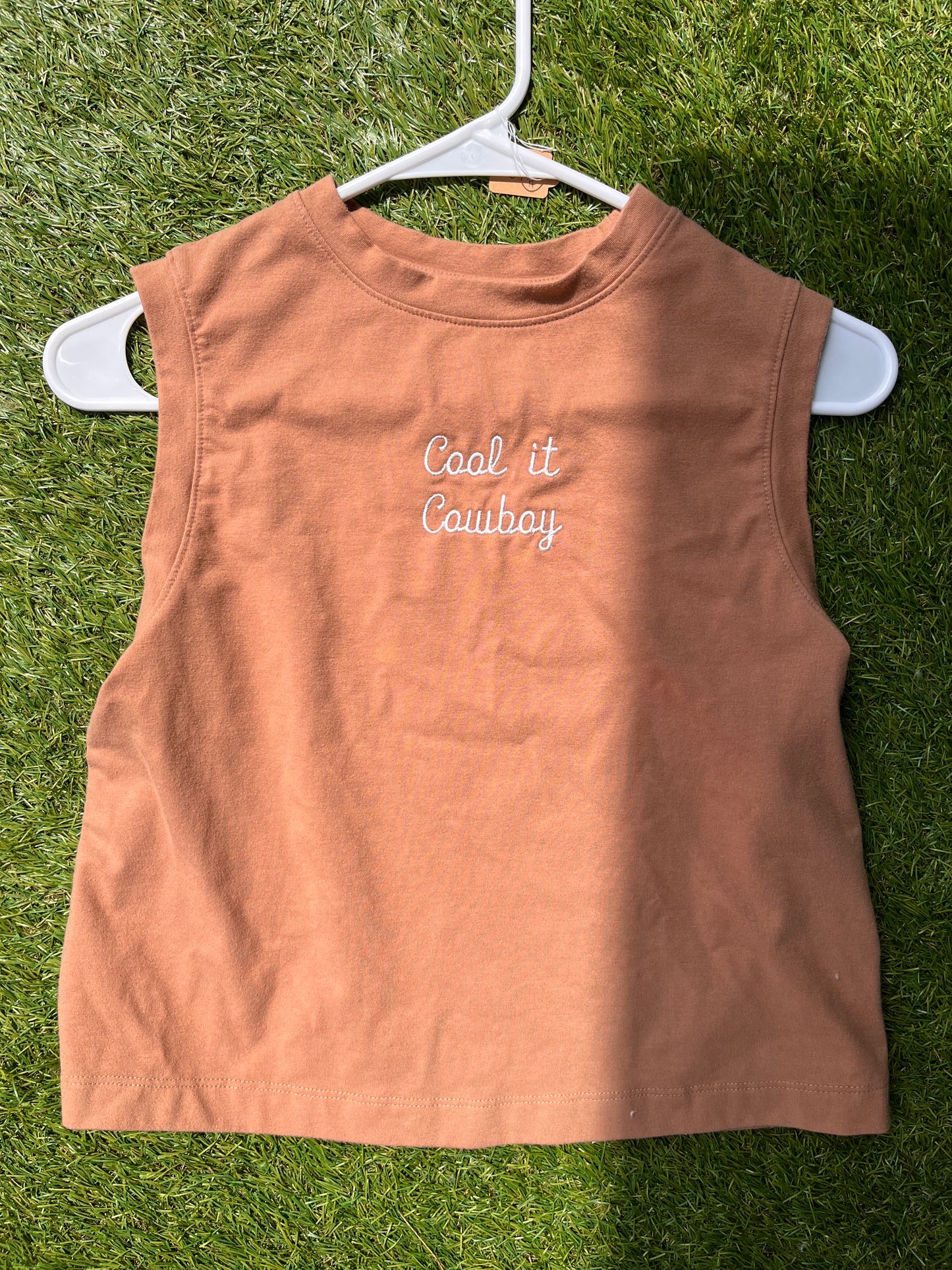 Cool it Cowboy Tank - Brown
