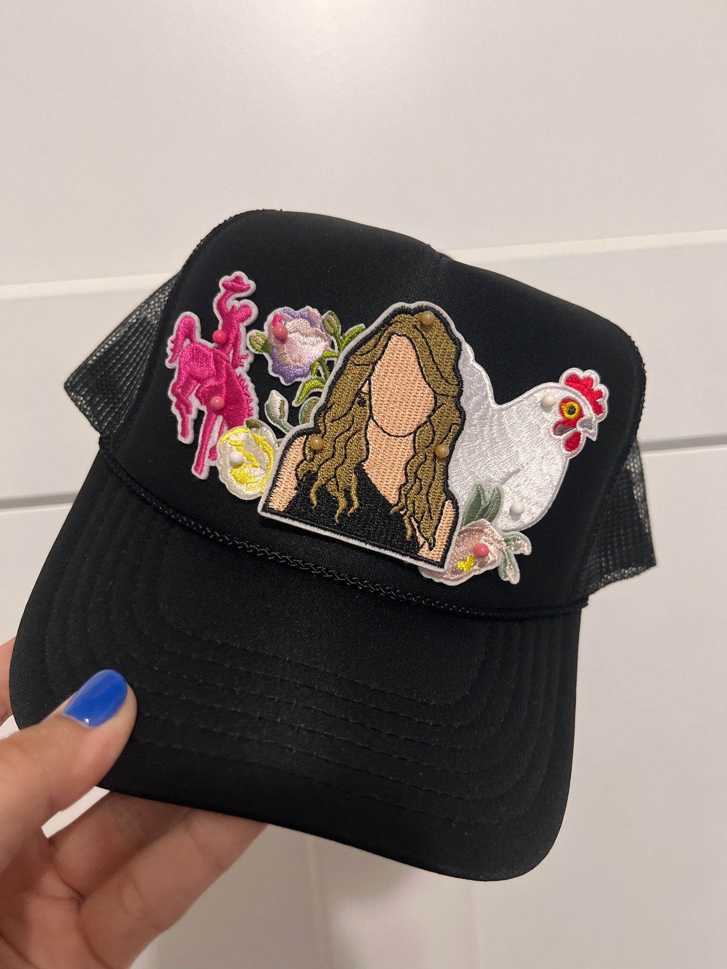 Black, Tswift Trucker Hat - N