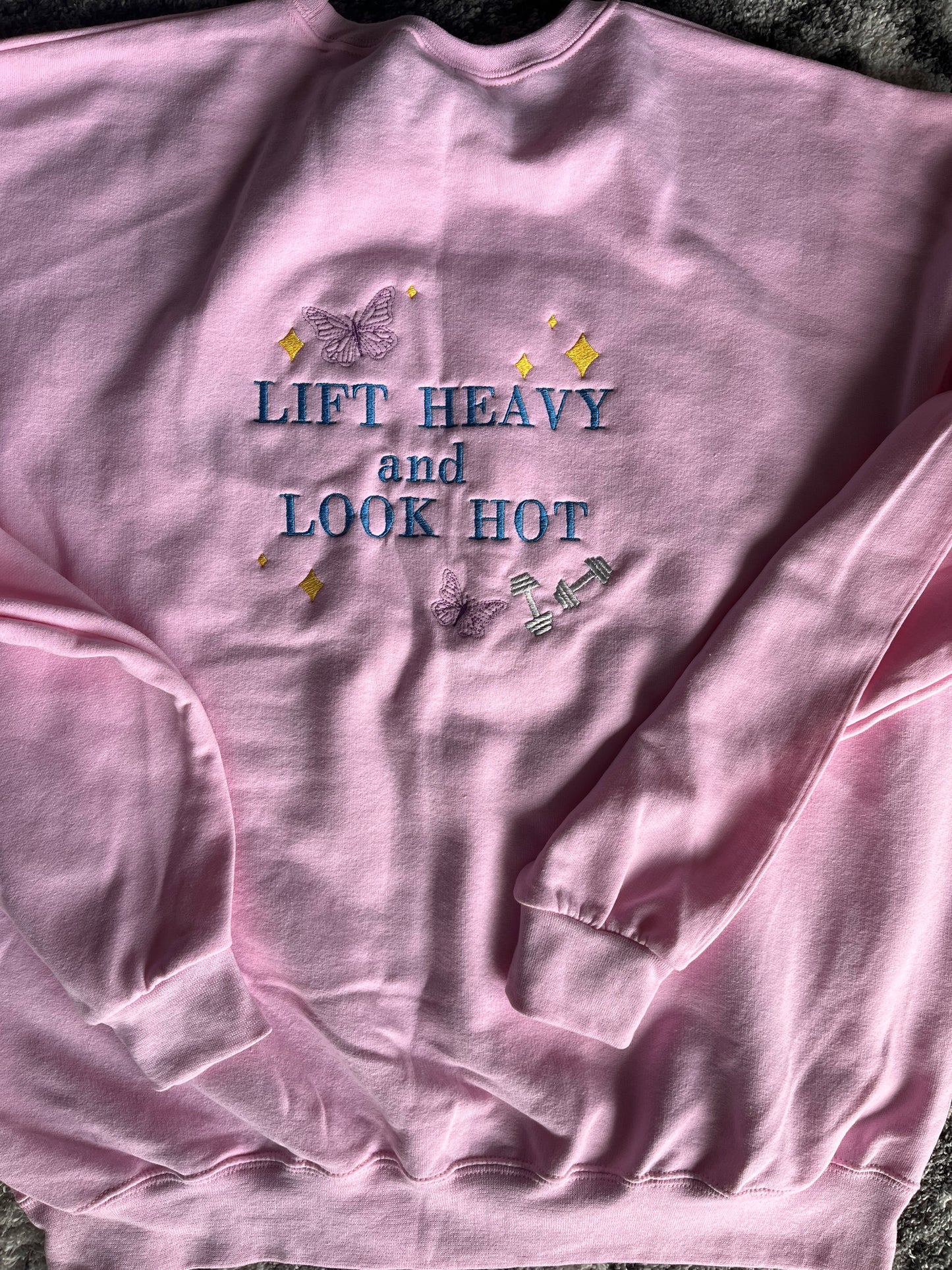 Lift Heavy & Look Hot Crewneck