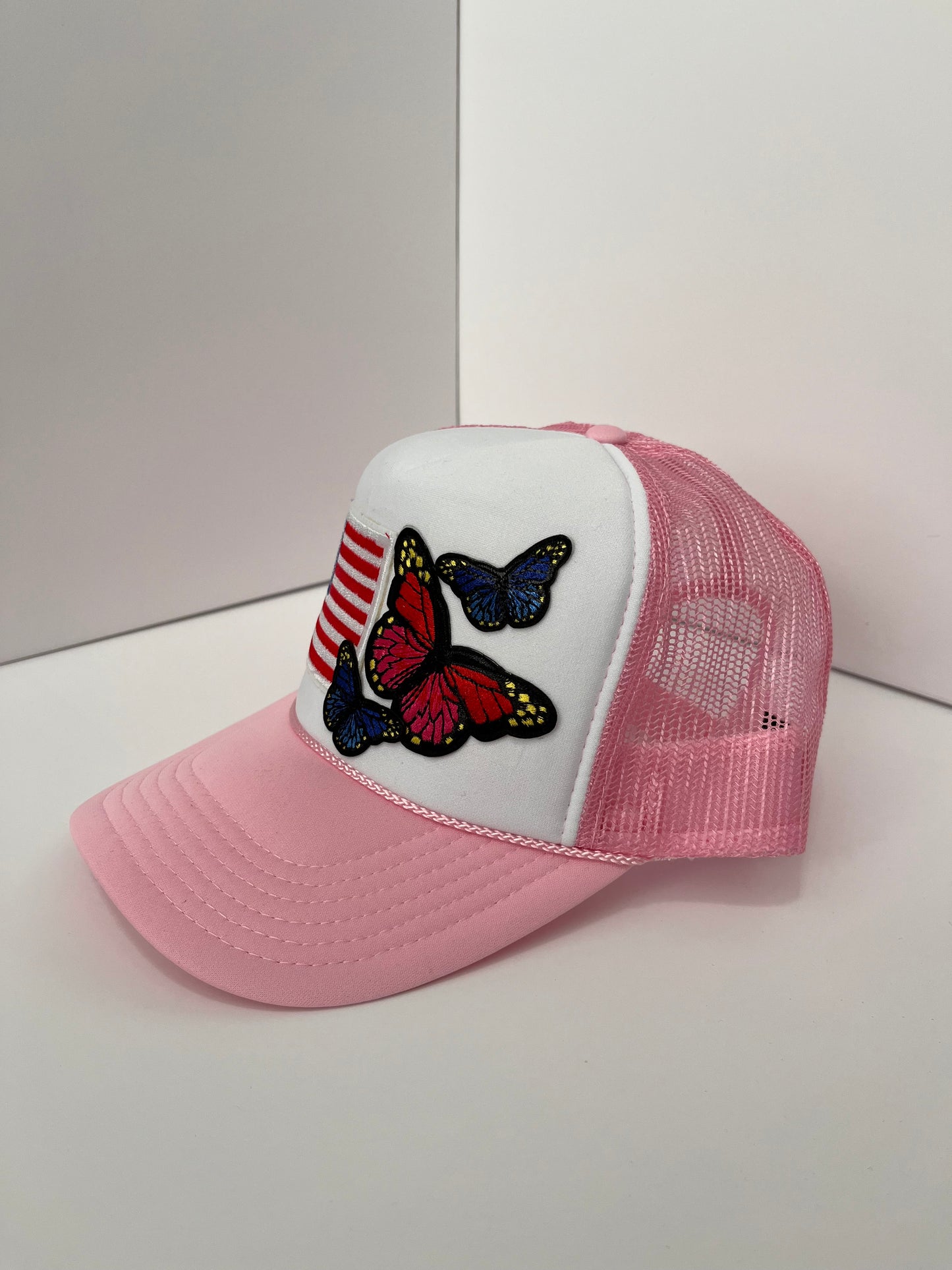 Pink and White Trucker Hat