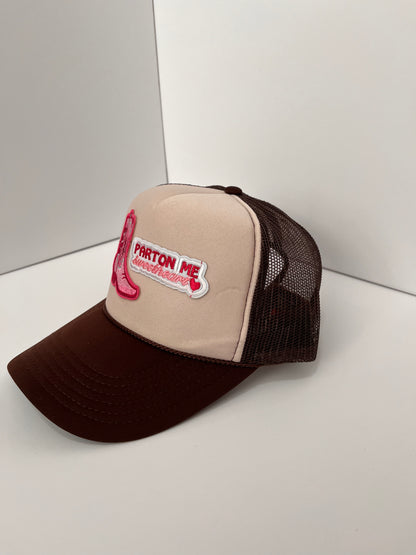 Brown and Tan Trucker Hat