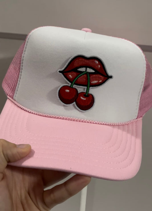 Cherry Lips Trucker Hat