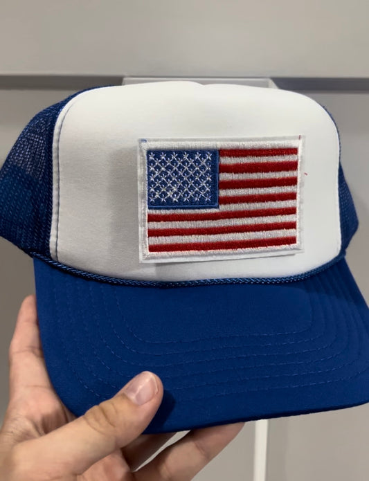 American Flag Trucker Hat